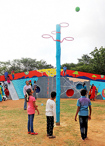 Playground at Hennur lake Biodiversity Park, Bengaluru