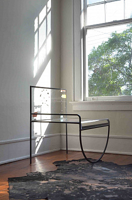 Summer-winter acrylic printed chair