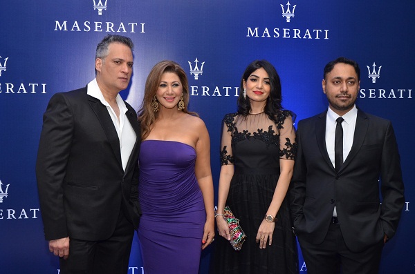 Mustafa and Rukhsana Eisa, Khushboo and Sukhbir Bagga at the Maserati Launch in Mumbai
