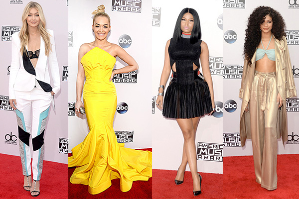 American Music Awards 2014 music celebrity red carpet