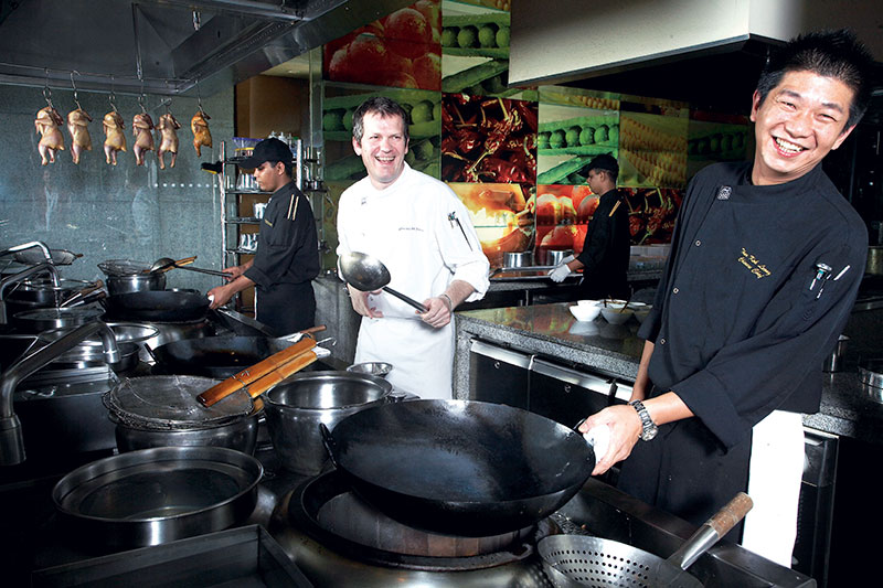Chefs Giancarlo Di Francesco and Then Kok Leong