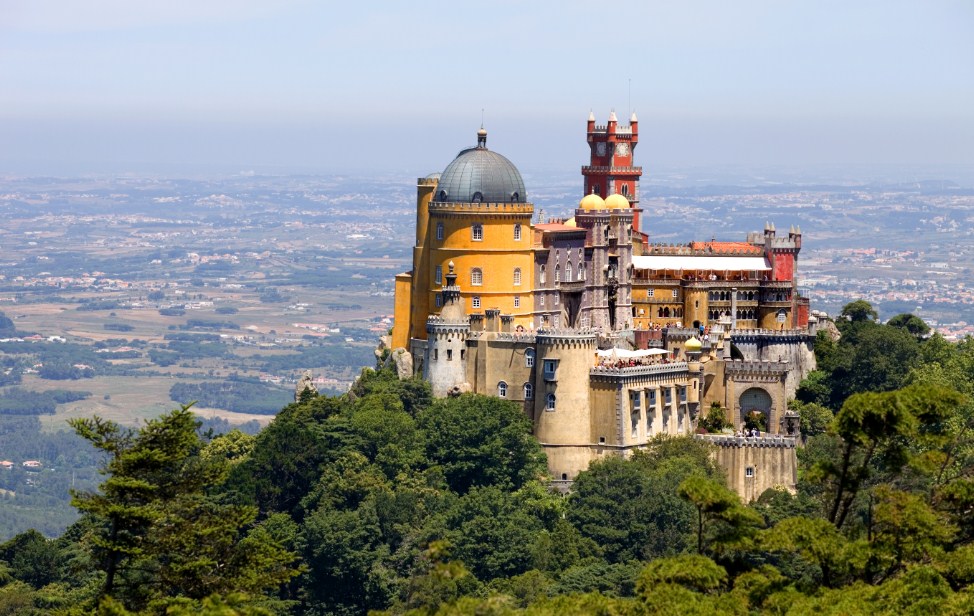 Portugal Europe Palace of Pena in Sintra mountains travel