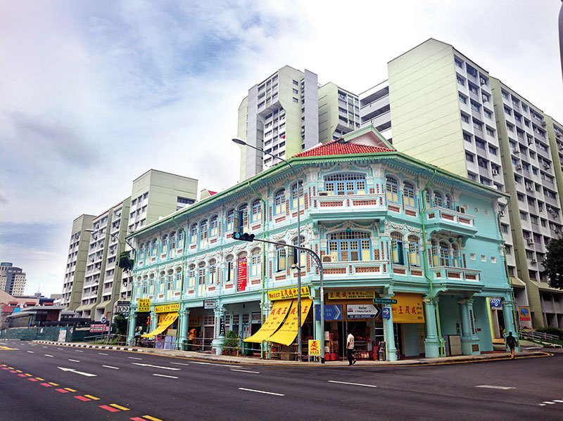 A Peranakan shophouse, Singapore