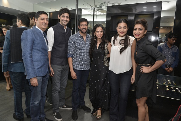 Sunil Datwani,Gaurav Kapoor,Kabir Khan, Kiran Datwani, Kirat, Pallavi Sharda at the Gehna Miraki Collection launch