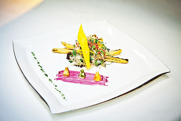 Salad Of Pomelo And White Peruvian Asparagus