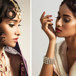 Verve beauty shoot wedding portrait mughal bridal make up