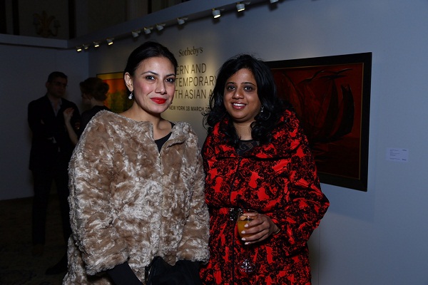 Fatima Karan, Priyanka Mathew at the Sotheby's cocktail in New Delhi