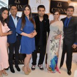 Kiran and Sunil Datwani, Zarine Khan,Karan Johar, Evelyn Sharma, Mahaakshay Chakraborty at the KJo for Gehna Launch