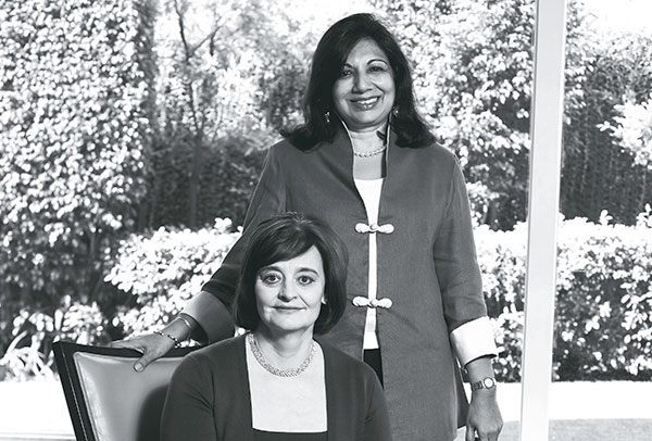 Cherie Blair, Founder, Cherie Blair Foundation for Women, Kiran Mazumdar Shaw, Chairperson, Biocon Ltd