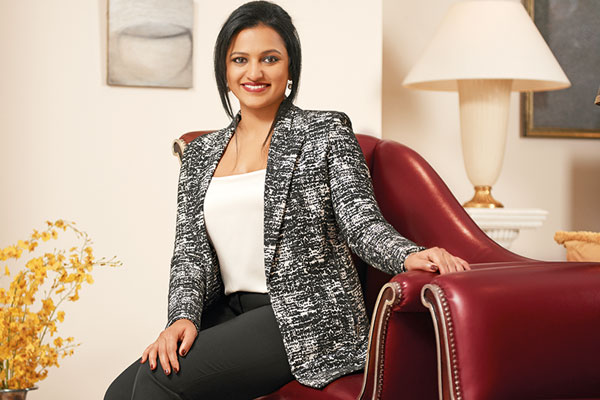 Amruda Nair, Leela heiress and presently joint managing director and chief executive officer of the Qatar-based Aiana Hotels and Resorts LLC