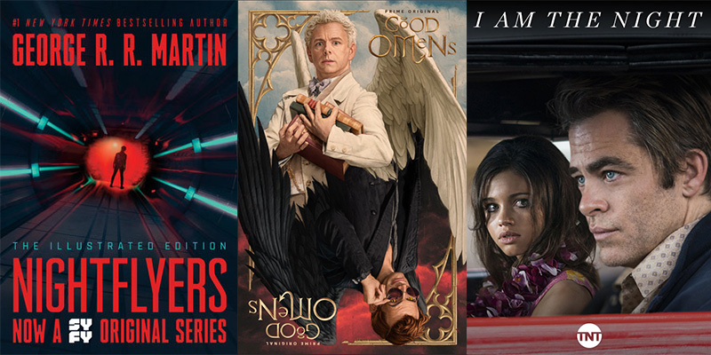 Amazon Prime, Chris Pine, City on a Hill, Deadly Class, Featured, Four More Shots Please!, George RR Martin, Good Omens, Hulu, I am the Night, John Green, Looking for Alaska, Neil Gaiman, Netflix, new Tv series, Nightflyers, Online Exclusive, Roswell, The Witcher, TV Series, TV series 2018, Watchmen